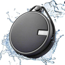 Load image into Gallery viewer, INSMY C12 IPX7 Waterproof Shower Bluetooth Speaker, Portable Wireless Outdoor Speaker with HD Sound, Support TF Card, Suction Cup for Home, Pool, Beach, Boating, Hiking 12H Playtime (Black)