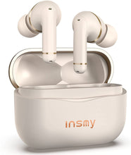 Load image into Gallery viewer, Wireless Earbuds Hybrid Active Noise Cancelling, INSMY Bluetooth in-Ear Headphones 6 Mics Call Noise Reduction 36Hrs Playtime Stereo Immersive Sound Premium Bass Earphones for Sports/Business (Nude)