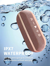 Load image into Gallery viewer, INSMY Portable Bluetooth Speakers, 20W Wireless Speaker Loud Stereo Sound Rich Bass, IPX7 Waterproof Floating, True Wireless Stereo Mode, 24 Hours Playtime, Bluetooth 5.0, Built-in Mic for Outdoors Camping (Pink)