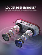 Load image into Gallery viewer, INSMY Portable Bluetooth Speakers, 20W Wireless Speaker Loud Stereo Sound Rich Bass, IPX7 Waterproof Floating, True Wireless Stereo Mode, 24 Hours Playtime, Bluetooth 5.0, Built-in Mic for Outdoors Camping(Red)