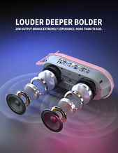 Load image into Gallery viewer, INSMY Portable Bluetooth Speakers, 20W Wireless Speaker Loud Stereo Sound Rich Bass, IPX7 Waterproof Floating, True Wireless Stereo Mode, 24 Hours Playtime, Bluetooth 5.0, Built-in Mic for Outdoors Camping (Pink)