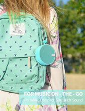 Load image into Gallery viewer, INSMY IPX7 Waterproof Shower Bluetooth Speaker, Portable Wireless Outdoor Speaker with HD Sound, Support TF Card, Suction Cup for Home, Pool, Beach, Boating, Hiking 12H Playtime (Mint)