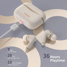 Load image into Gallery viewer, Wireless Earbuds Hybrid Active Noise Cancelling, INSMY Bluetooth in-Ear Headphones 6 Mics Call Noise Reduction 36Hrs Playtime Stereo Immersive Sound Premium Bass Earphones for Sports/Business (Nude)