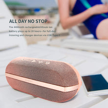 Load image into Gallery viewer, INSMY Portable Bluetooth Speakers, 20W Wireless Speaker Loud Stereo Sound Rich Bass, IPX7 Waterproof Floating, True Wireless Stereo Mode, 24 Hours Playtime, Bluetooth 5.0, Built-in Mic for Outdoors Camping (Pink)
