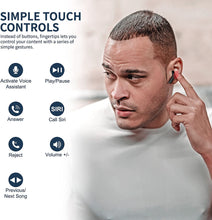 Load image into Gallery viewer, Wireless Earbuds Hybrid Active Noise Cancelling, INSMY Bluetooth in-Ear Headphones 6 Mics Call Noise Reduction 36Hrs Playtime Stereo Immersive Sound Premium Bass Earphones for Sports/Business (Black)