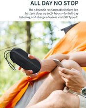 Load image into Gallery viewer, INSMY Portable Bluetooth Speakers, 20W Wireless Speaker Loud Stereo Sound Rich Bass, IPX7 Waterproof Floating, True Wireless Stereo Mode, 24 Hours Playtime, Bluetooth 5.0, Built-in Mic for Outdoors Camping (All Black)