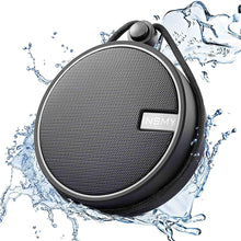 Load image into Gallery viewer, INSMY C12 IPX7 Waterproof Shower Bluetooth Speaker, Portable Wireless Outdoor Speaker with HD Sound, Support TF Card, Suction Cup for Home, Pool, Beach, Boating, Hiking 12H Playtime (Black)

