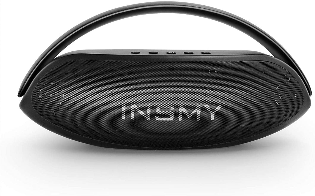 INSMY Bluetooth Speaker, Portable Waterproof Wireless Speaker,30W Deep Bass Loud Sound Large Boombox, Stereo Pair, Bluetooth 5.0 Playtime 40H Rechargable Power Bank for Party Dancing Outdoor