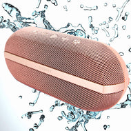 INSMY Portable Bluetooth Speakers, 20W Wireless Speaker Loud Stereo Sound Rich Bass, IPX7 Waterproof Floating, True Wireless Stereo Mode, 24 Hours Playtime, Bluetooth 5.0, Built-in Mic for Outdoors Camping (Pink)
