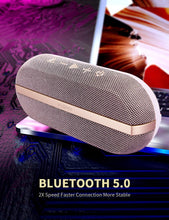 Load image into Gallery viewer, INSMY Portable Bluetooth Speakers, 20W Wireless Speaker Loud Stereo Sound Rich Bass, IPX7 Waterproof Floating, True Wireless Stereo Mode, 24 Hours Playtime, Bluetooth 5.0, Built-in Mic for Outdoors Camping (Purple)
